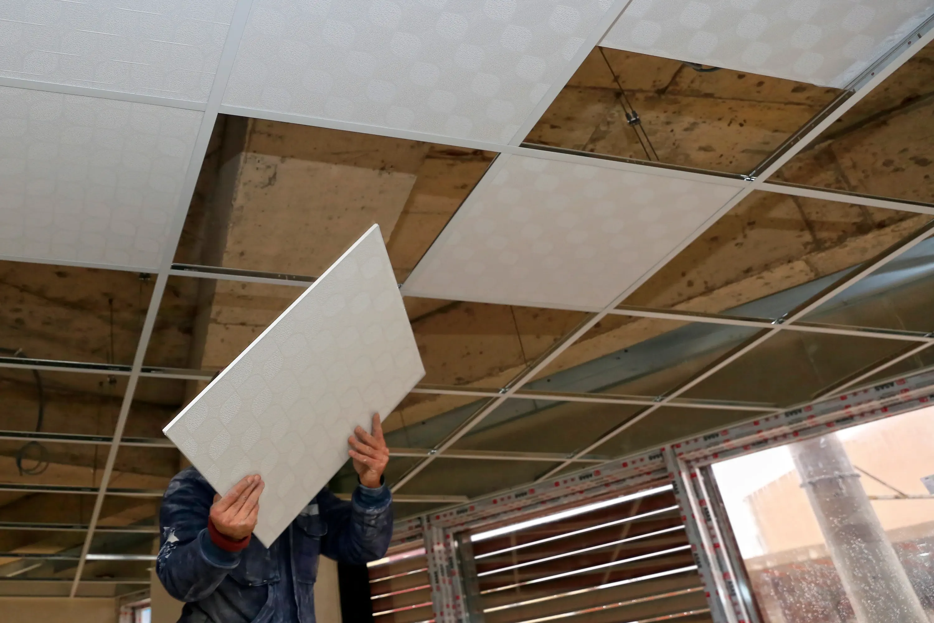 Ceiling repair for office space